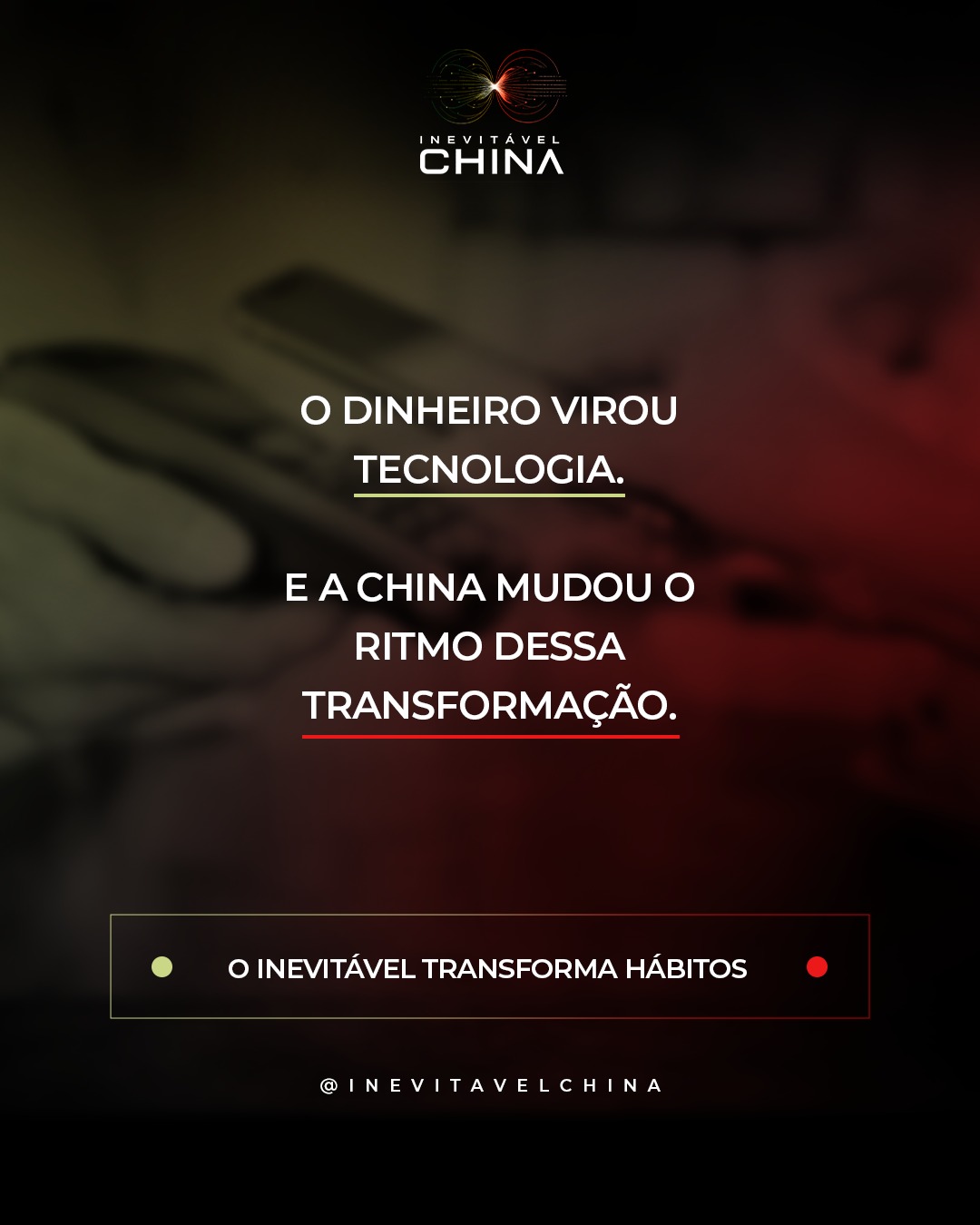 O dinheiro virou tecnologia